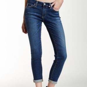 AG Stilt Roll-up Dark-faded jeans